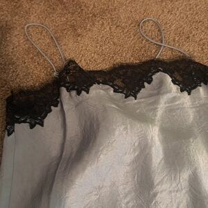 Lace and satin cami tank
